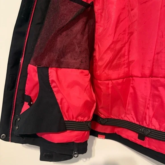 Roxy Vintage Y2K Black Pink Ski Snow Women’s Jacket - Picture 10 of 12